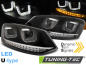 Preview: LED Tagfahrlicht Scheinwerfer für VW Polo 6R 09-14 schwarz mit dynamischem LED Blinker